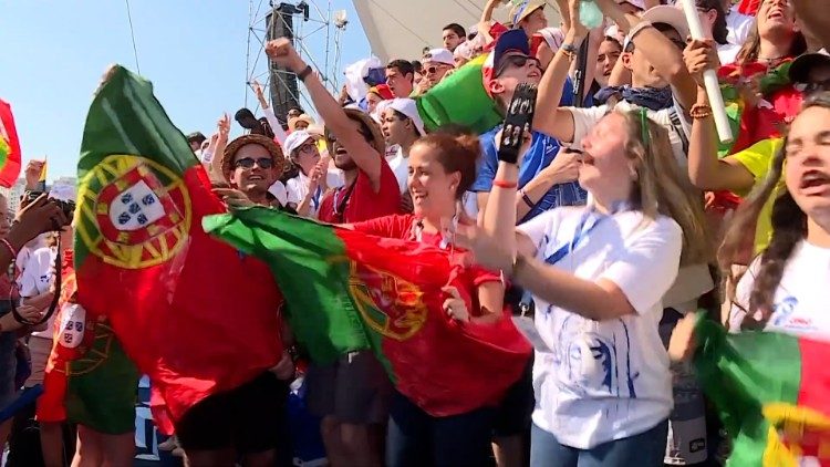 Vijana wengi tayari wako Lisbon katika maadhimisho haya makubwa