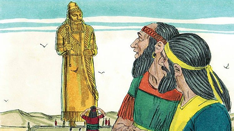 மன்னர் நெபுகத்னேசரிடம் பயிற்சி பெற்ற தானியேலும் அவர் நண்பர்களும்