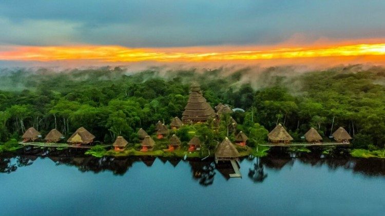 Una vista del Parque Nacional Yasuní, llamado también “Arca de Noe”, ubicado en la zona amazónica al noreste ecuatoriano.