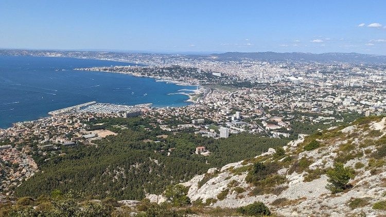 Vista panorámica de Marsella.