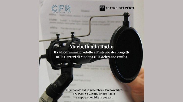 La locandina del "Macbeth alla radio"