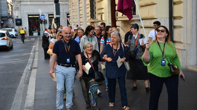 Participants in this year's Newman Walk