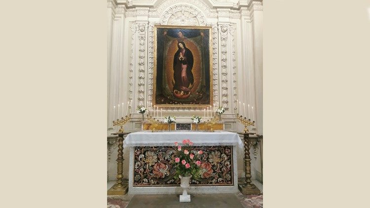 La “Tilma de san Juan Diego”, realizada en 1967 por el pintor español conocido como Juan de Murcia