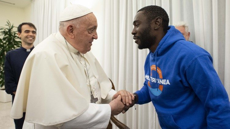 Spotkanie Papieża z Mbenque Nyimbilo Crepin (Pato)