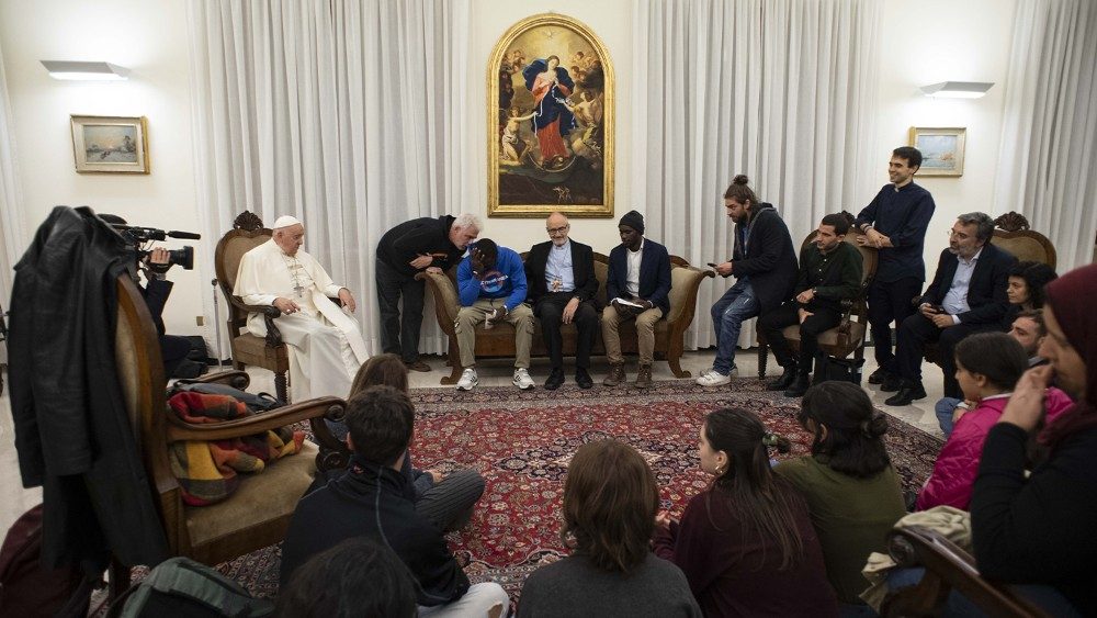 Сустрэча Папы з мігрантамі 