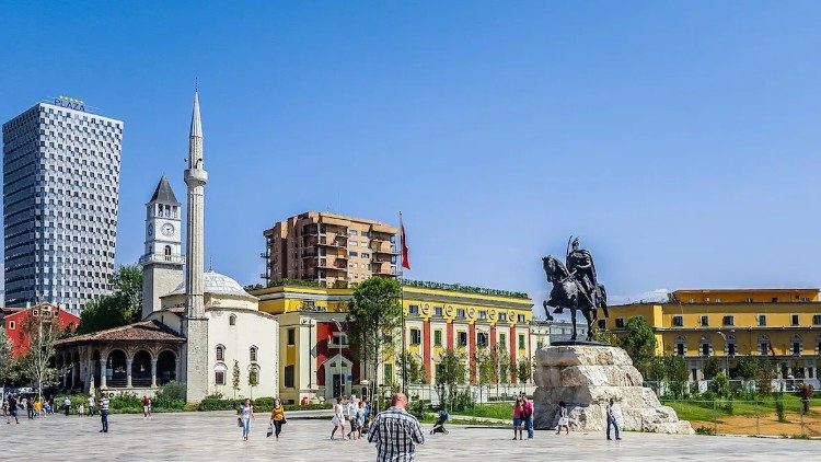 Vue de Tirana.