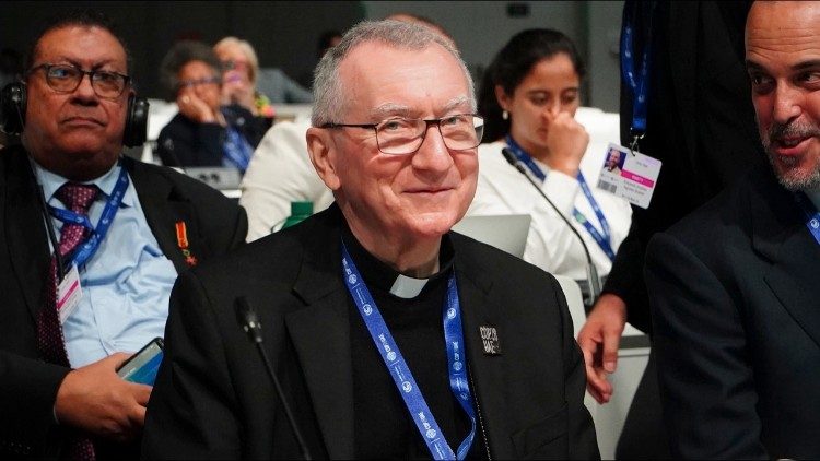 Kardinali Parolin katibu wa Vatican  anashiriki COP28