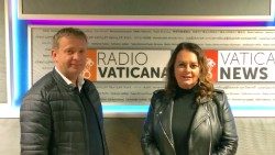 Отець Дам’ян Габорій та пані Ліліана Грекса