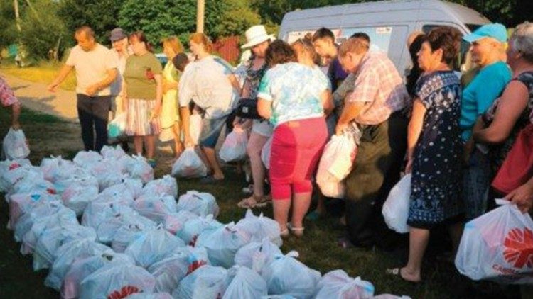 P. Bovio auf humanitärer Mission in der Ukraine