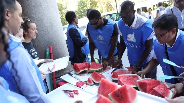 Ediciones pasadas del "Ferragosto solidario" de la Comunidad de Sant'Egidio