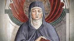 Św. Monika. Fragment obrazu Benozzo Gozzoli