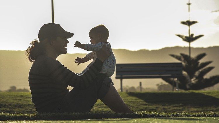 File photo of a mother and her child