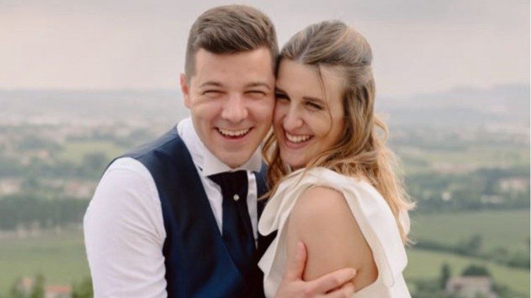 Azzurra con il marito Francesco