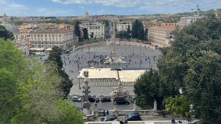 L'obelisco di Piazza del Popolo