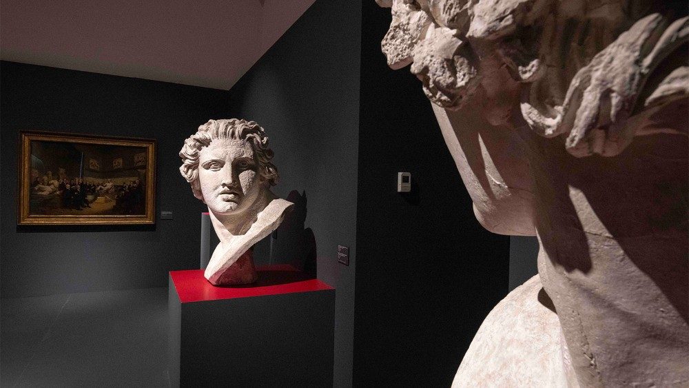 Teste dei Dioscuri, calchi in gesso attribuiti ad Antonio Canova, Museo della città di Ravenna