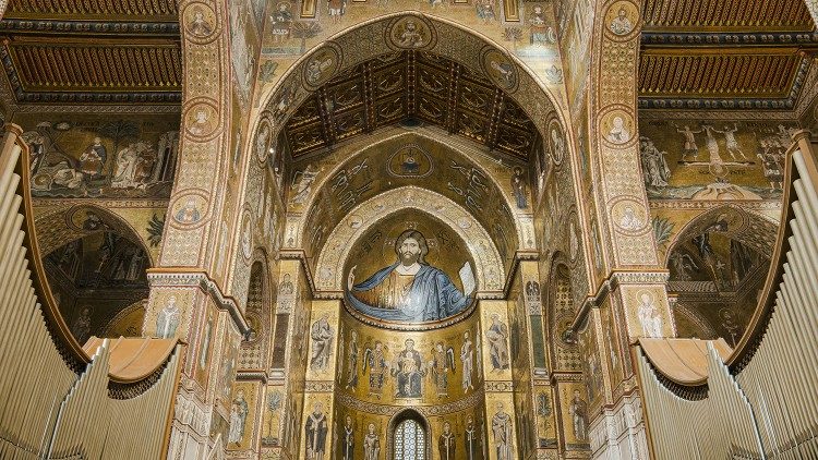 La nuova illuminazione del Duomo di Monreale (Foto: Clorinda Scura)