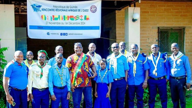 Les participants à la rencontre sous régionale du mouvement international d'apostolat des enfants (MIDADE), 27 Novembre au 1er décembre 2024 à Conakry (Guinée).