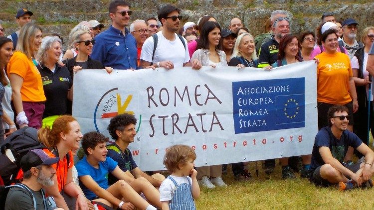 Pielgrzymi na trasie Romea Strata