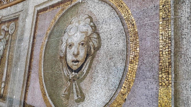 I mosaici durante il restauro