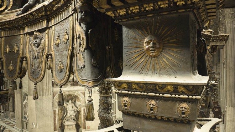 Un dettaglio del Baldacchino di San Pietro