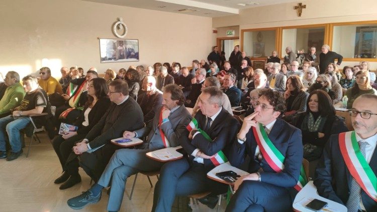 I sindaci di alcune delle comunità coinvolte negli itinerari, alla presentazione di "Giubileo for all"