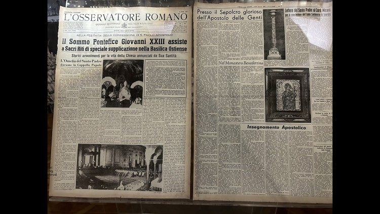 Obálka listu L'Osservatore Romano ze dne, kdy Jan XXIII. oznámil kardinálům svůj záměr svolat Druhý vatikánský koncil.