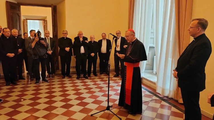 Hotuba ya Kard Parolin katika makao mapya ya CCEE, Roma