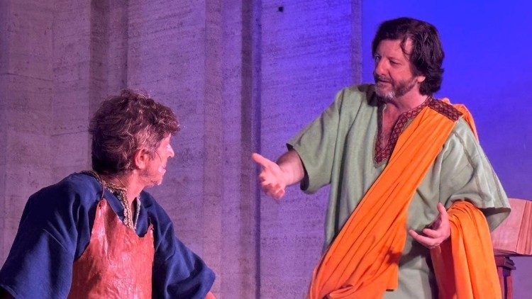 Predstavenie pred Bazilikou sv. Petra