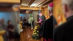 2024.07.03 Mons. Gallagher nella nunziatura di Manila per la Festa del Papa (1 luglio 2024)