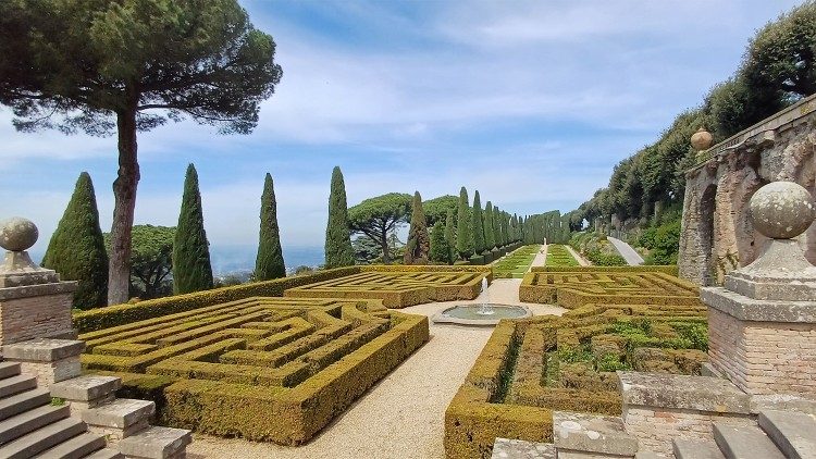 Los jardines de las Villas Pontificias