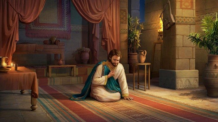 இறைவனிடம் மன்றாடும் தாவீது 