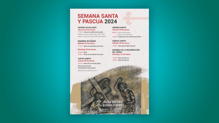 Celebraciones de Semana Santa en la Iglesia Nacional Española