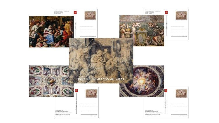 Cartoline postali per il 450° anniversario della morte di Giorgio Vasari