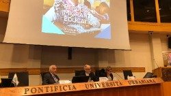 Un momenro della conferenza "Refugee & Migrant Education" all'Università Urbaniana