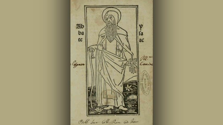 Représentation de saint Isaac de Ninive. 