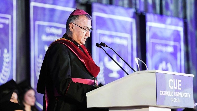 Archbishop Bashar Warda speaks at CUE