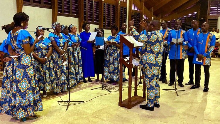 Choir at the celebration of the memory of Bishop Heinrich Veiter 