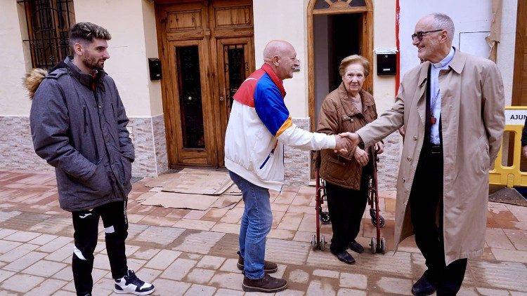 El encuentro con algunas de las víctimas de las inundaciones