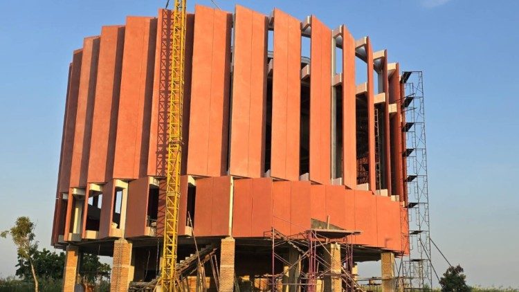 The Divine Mercy Chapel east of Bangkok takes shape as a modern sanctuary blending sustainable design with spiritual purpose. Photo: