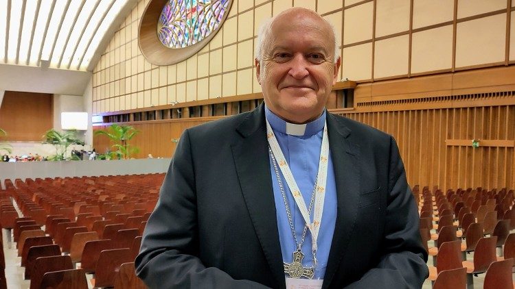 Kardinal Nemet, damals noch Erzbischof, bei der Synodenversammlung 2024