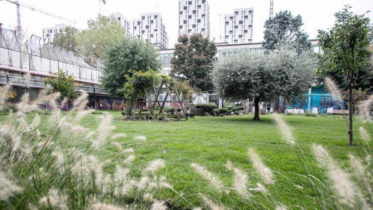 Il nuovo giardino dell'istituto penale per minori Beccaria di Milano