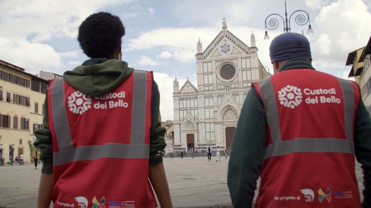 2024.10.22 "Custodi del bello",il progetto promosso dalla Conferenza Episcopale italiana con il duplice obiettivo di dare dignità grazie al lavoro e di restituire decoro ai luoghi pubblici.