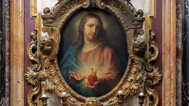 2024.10.25 Cappella del Sacro Cuore - Chiesa del Gesù - dipinto di Pompeo Batoni
