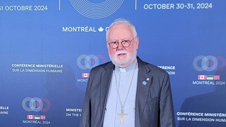 Erzbischof Gallagher in Montréal bei der Konferenz zur ,Friedensformel' (30.-31.10.2024, Kanada), die humanitäre Aspekte vertiefte  