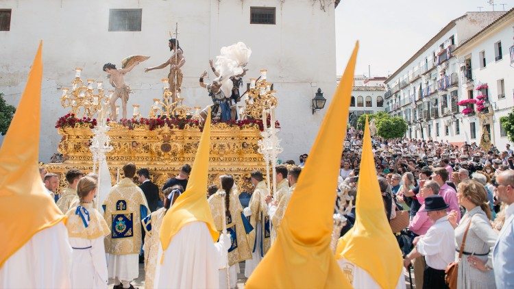 Une procession en Espagne. 