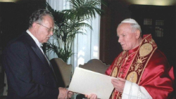 Anton Neuwirth s papežem Janem Pavlem II.