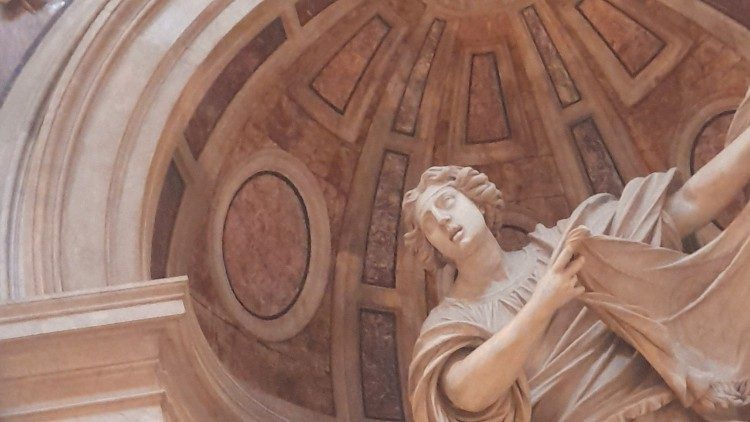 La statua della Veronica nella Basilica di San Pietro