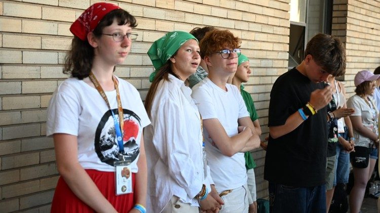 Młodzi w Casa Polonia na Jubileuszu Młodzieży w Rzymie