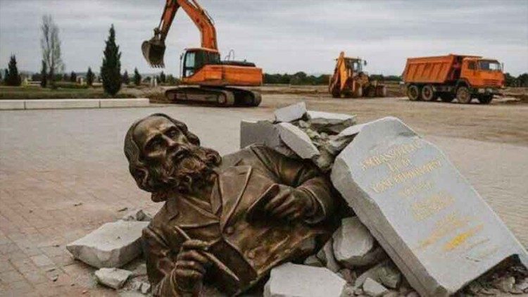 2025.08.02 Demolita la statua di Aivazovsky