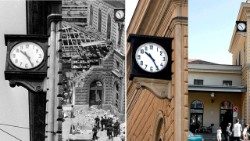 L'orologio della stazione di Bologna fermo sull'ora dell'attentato del 1980